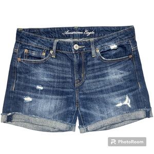 American Eagle Distressed Denim Shorts